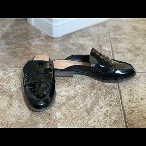 Beautiful! Black patent leather Franco Sarto Mules 8M/ size 8